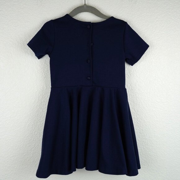 Ralph Lauren Navy Fit & Flare Dress Size 24M 2T - Picture 4 of 6